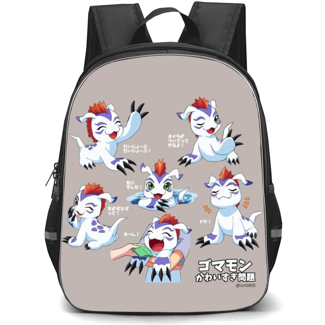 Digimon Gomamon Backpack StudentPack - Gomamon Different Moods Sticker
