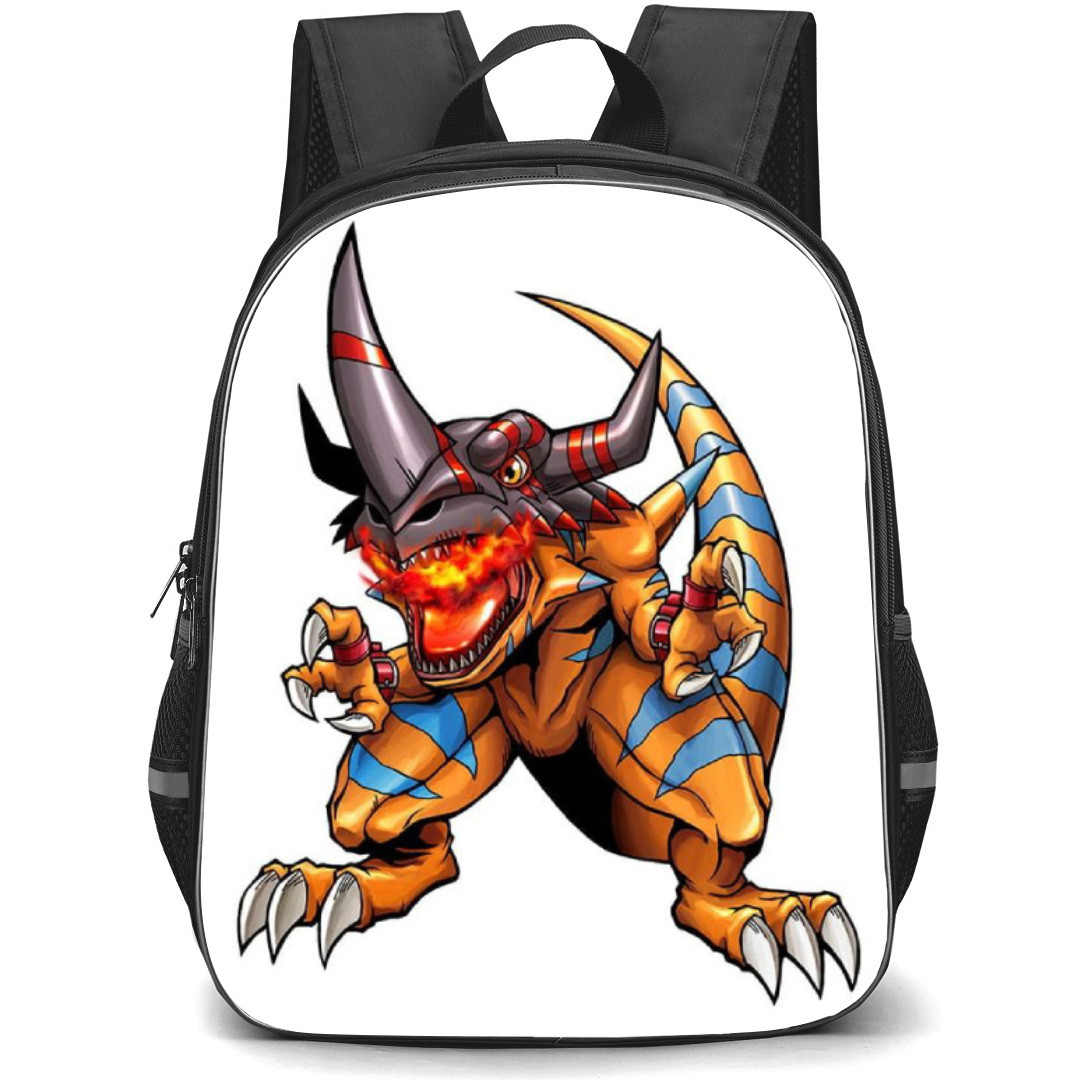 Digimon Greymon Backpack StudentPack - Greymon Breath Fire Angry