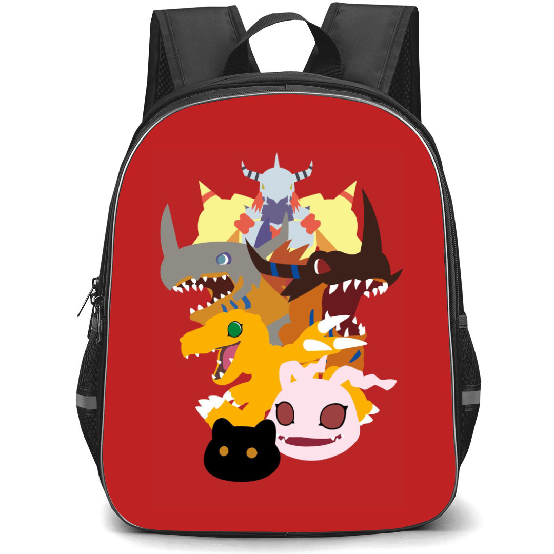 Digimon Backpack StudentPack - Monsters Vector Art