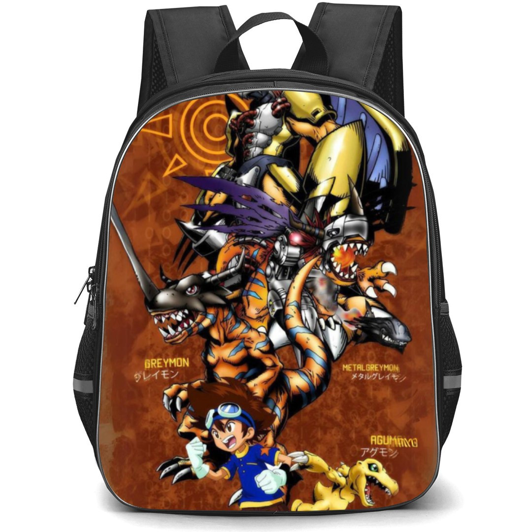 Digimon Taichi Backpack StudentPack - Taichi Agumon Evolution Chain Poster