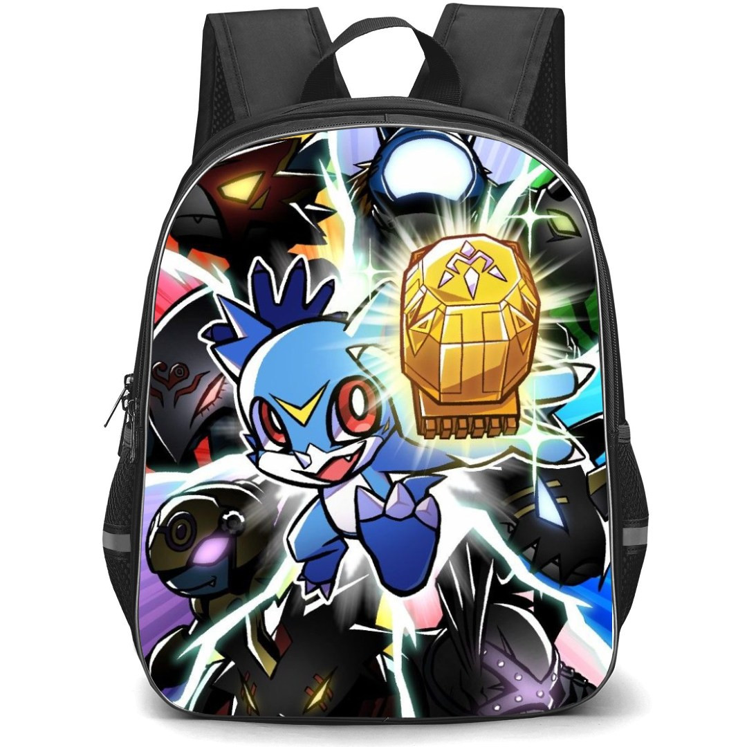 Digimon Veemon Backpack StudentPack - Veemon Evolution Holding A Miracle