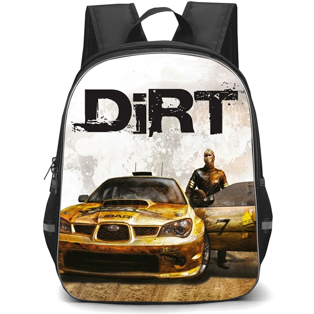DiRT Backpack School Bag StudentPack - DiRT Grunge Game Cover Art