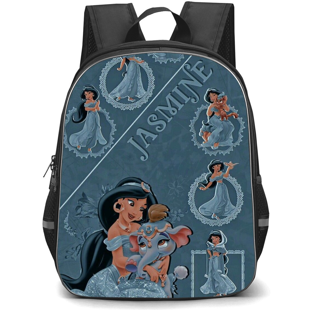 Disney Aladdin Jasmine Backpack StudentPack - Jasmine Collage On Blue Background