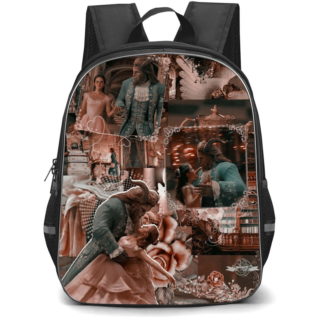 Disney Beauty and the Beast Backpack StudentPack - Beauty and the Beast Belle And The Beast Dancing Movie Collage