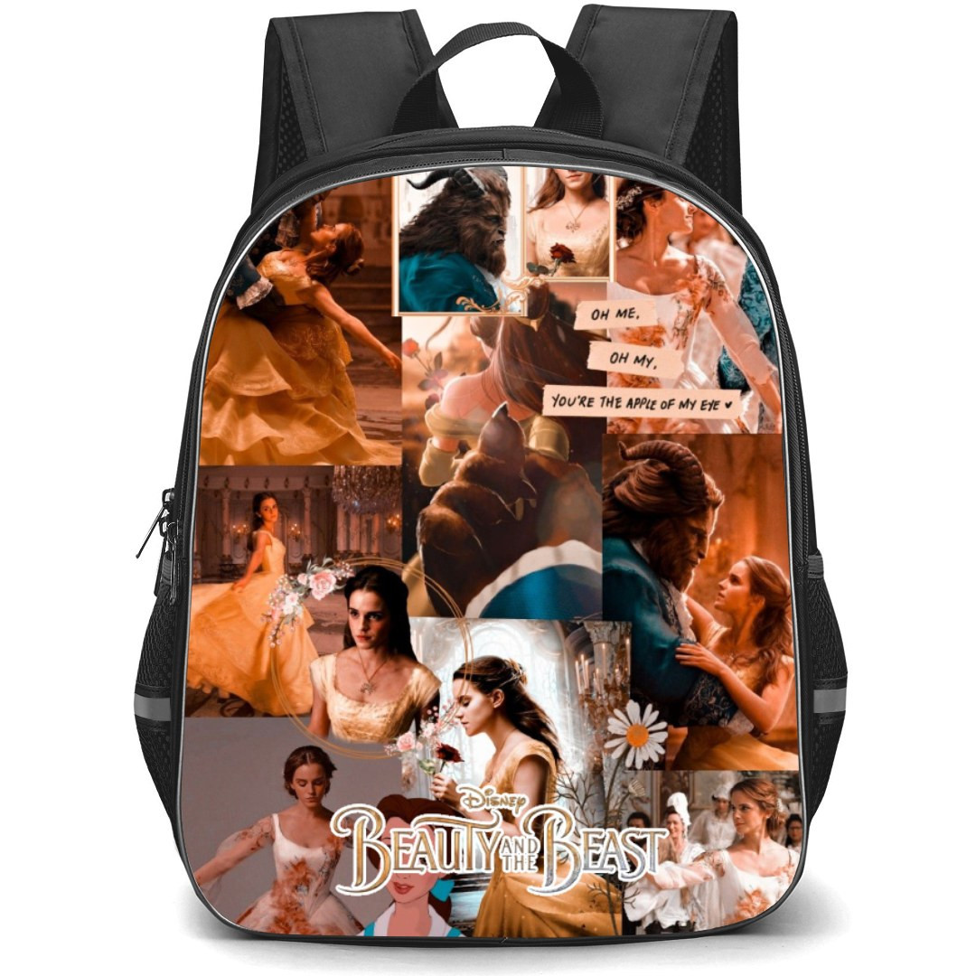 Disney Beauty and the Beast Backpack StudentPack - Beauty and the Beast Belle And The Beast Movie Collage