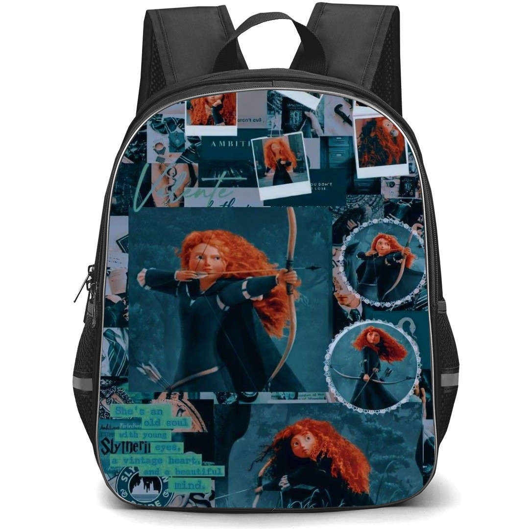 Disney Brave Merida Backpack StudentPack - Brave Merida Attack Mode Collage