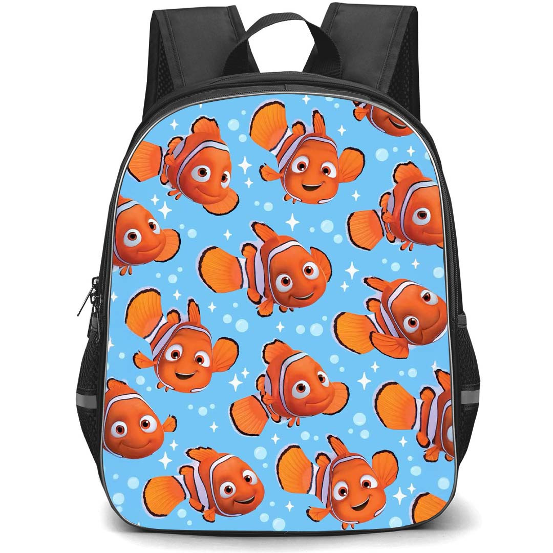 Disney Finding Nemo Backpack StudentPack - Finding Nemo Pattern Art On Skyblue Background