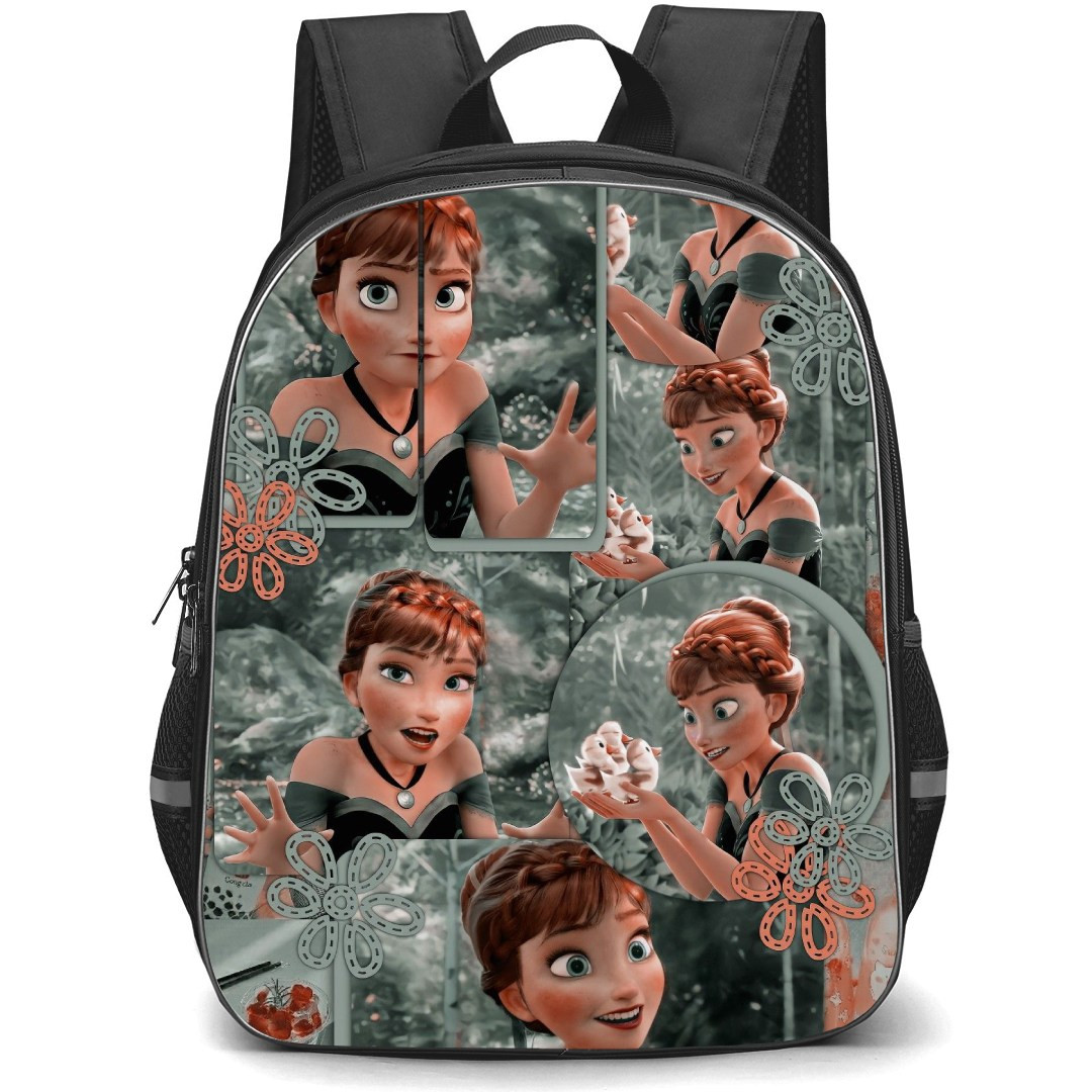 Disney Frozen Anna Backpack StudentPack - Frozen Anna Smiling Collage