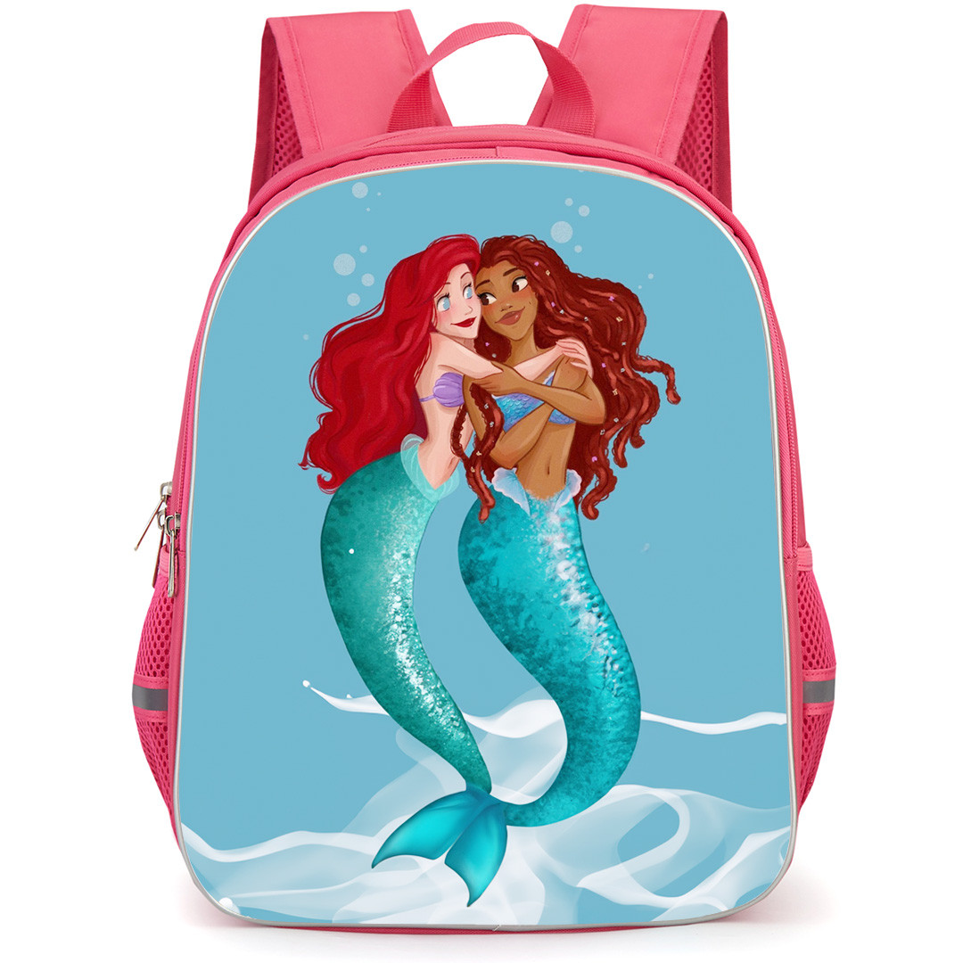 The Little Mermaid 2023 Ariel Backpack StudentPack - Ariel Being Hugged Cartoon Art