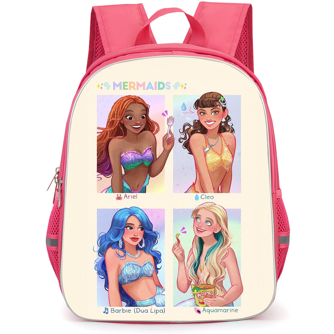 The Little Mermaid 2023 Ariel Backpack StudentPack - Ariel With Friends Poster Cartoon Art