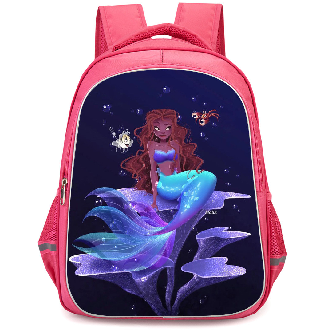 The Little Mermaid 2023 Ariel Backpack StudentPack - Ariel Glowing In The Dark Cartoon Art