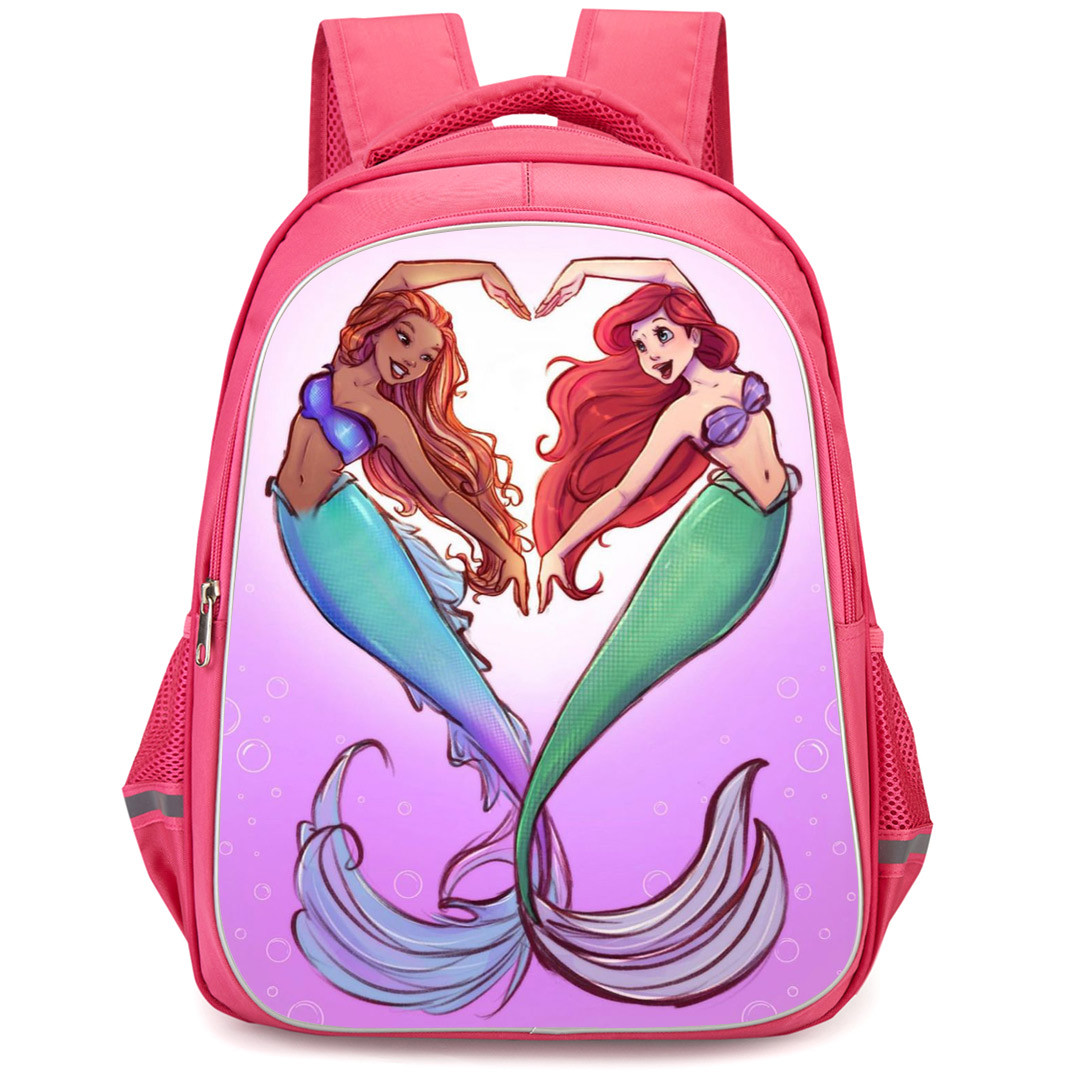 The Little Mermaid 2023 Ariel Backpack StudentPack - Ariel Heart Cartoon Art