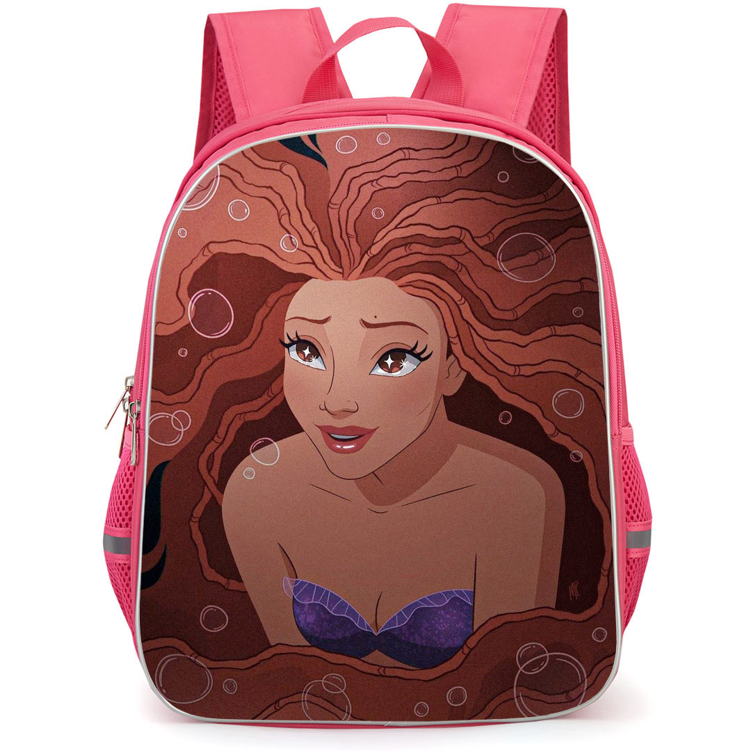 The Little Mermaid 2023 Ariel Backpack StudentPack - Ariel Looking Up Cartoon Art