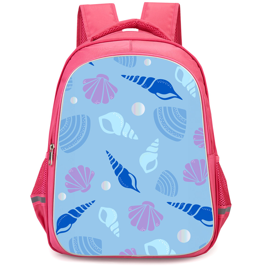 The Little Mermaid 2023 Ariel Backpack StudentPack - Ariel Shells Blue Pattern Illustration