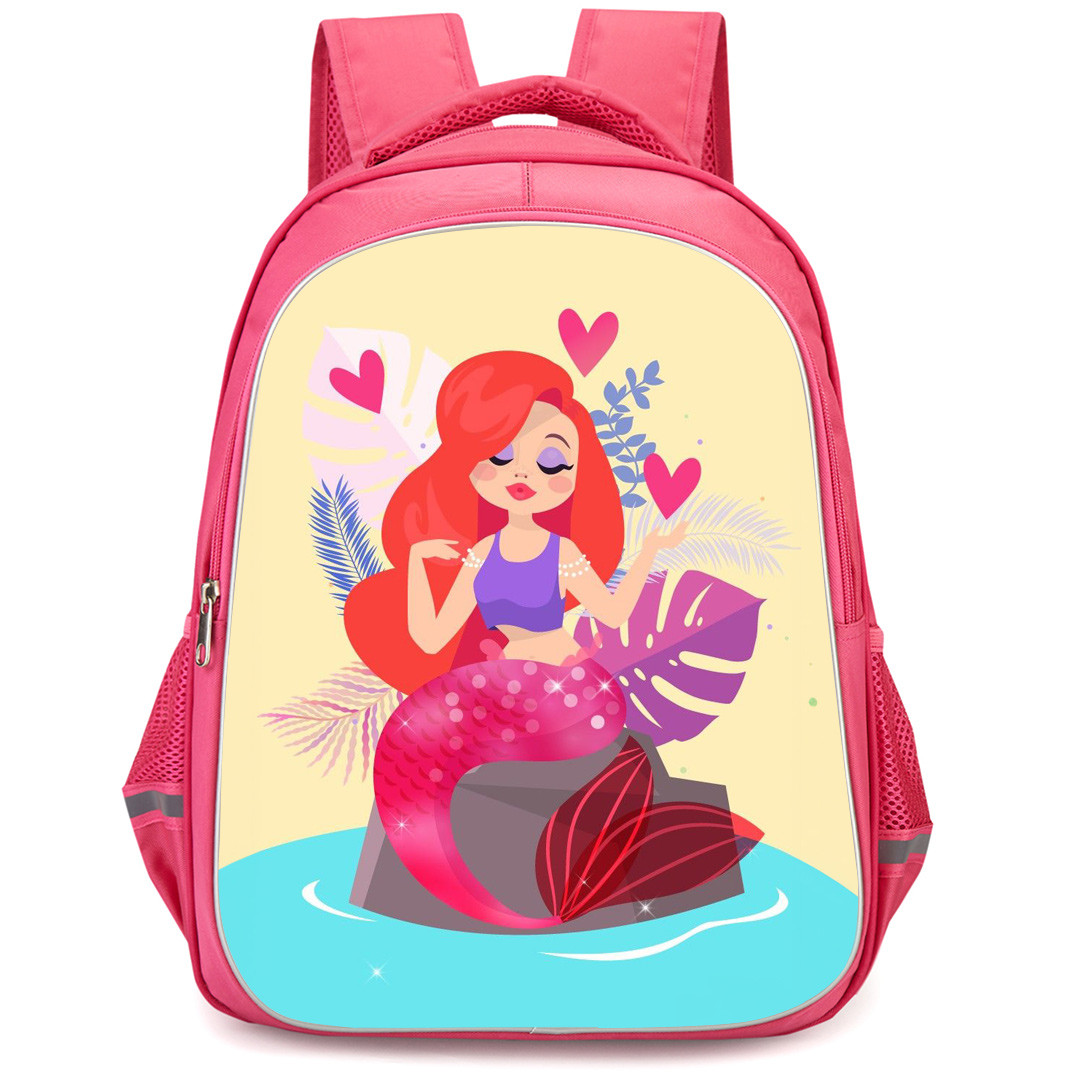 The Little Mermaid Ariel Backpack StudentPack - Ariel Pouty Lips Chibi Art