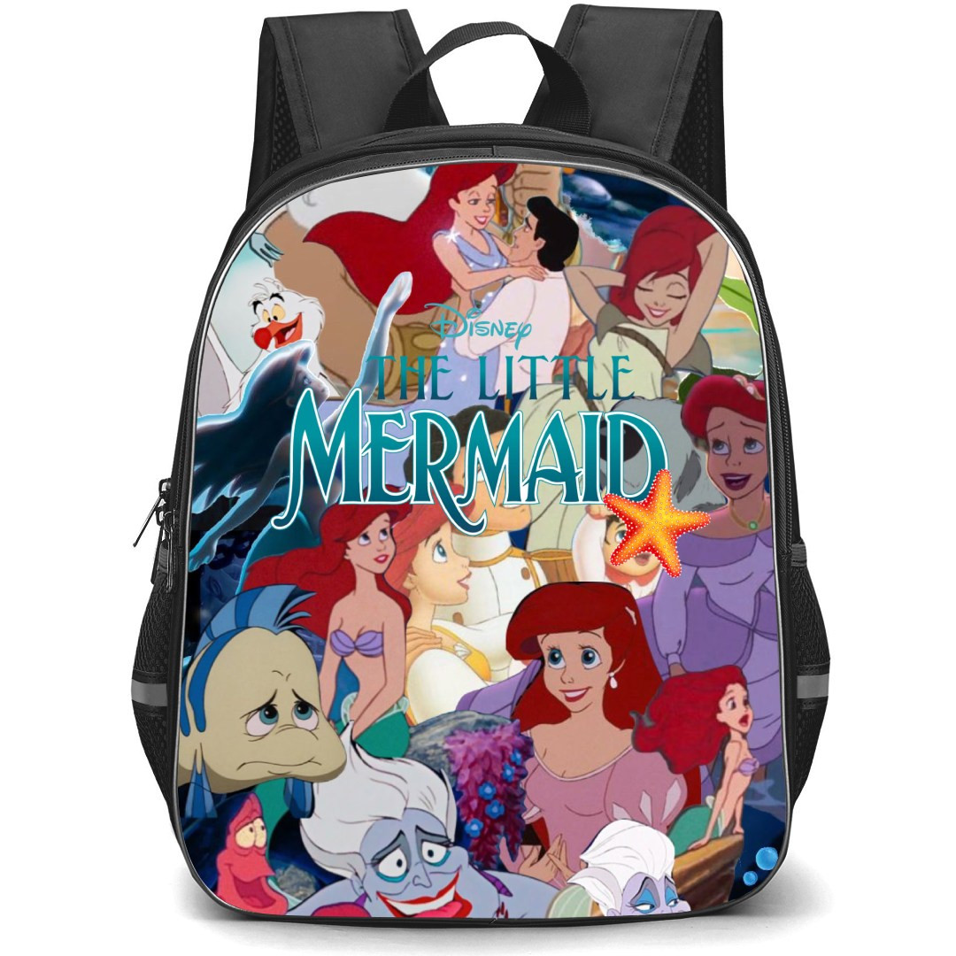 Disney The Little Mermaid Backpack StudentPack - The Little Mermaid Characters Collage