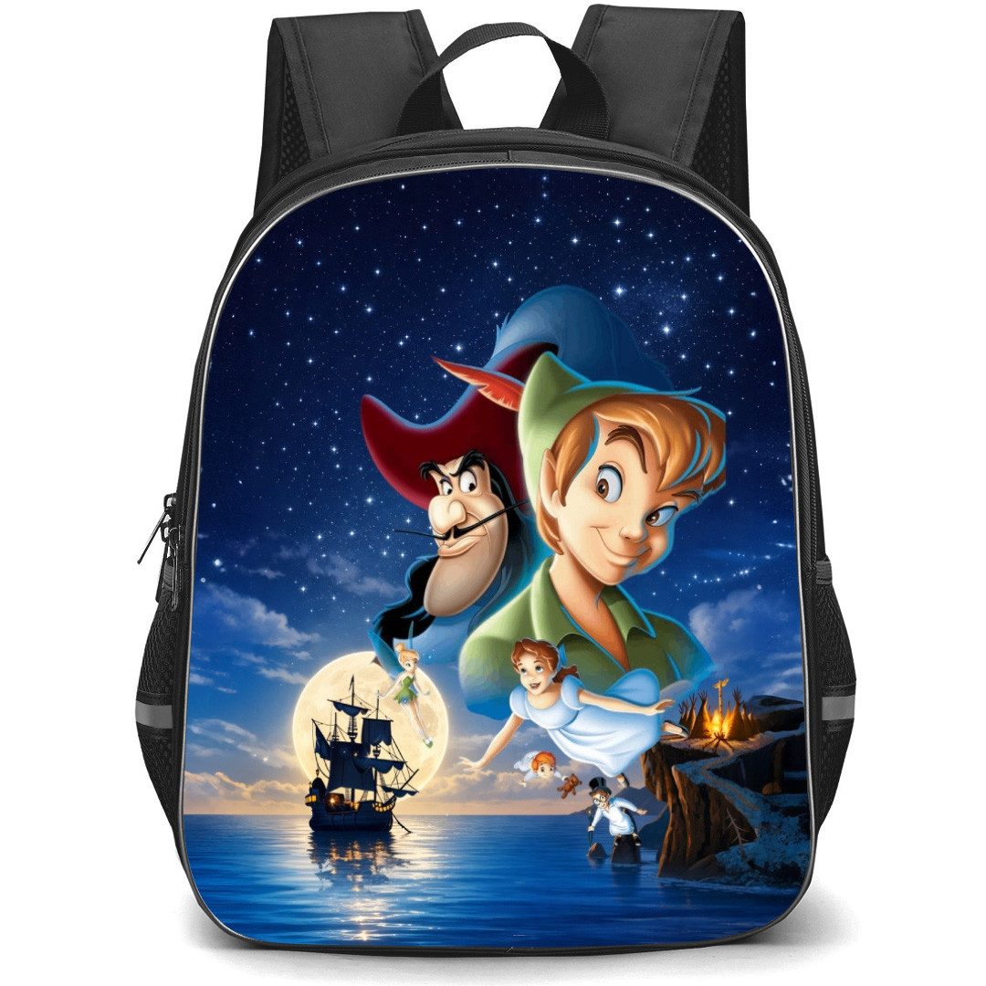Peter Pan Backpack School Bag StudentPack - Peter Pan Characters Moon Sea Poster