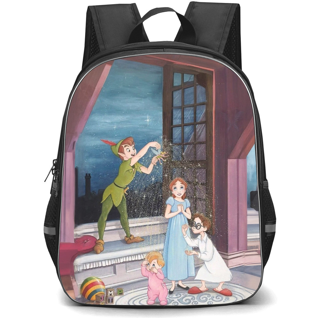 Peter Pan Backpack School Bag StudentPack - Peter Pan Characters Sprinkle Dust Poster