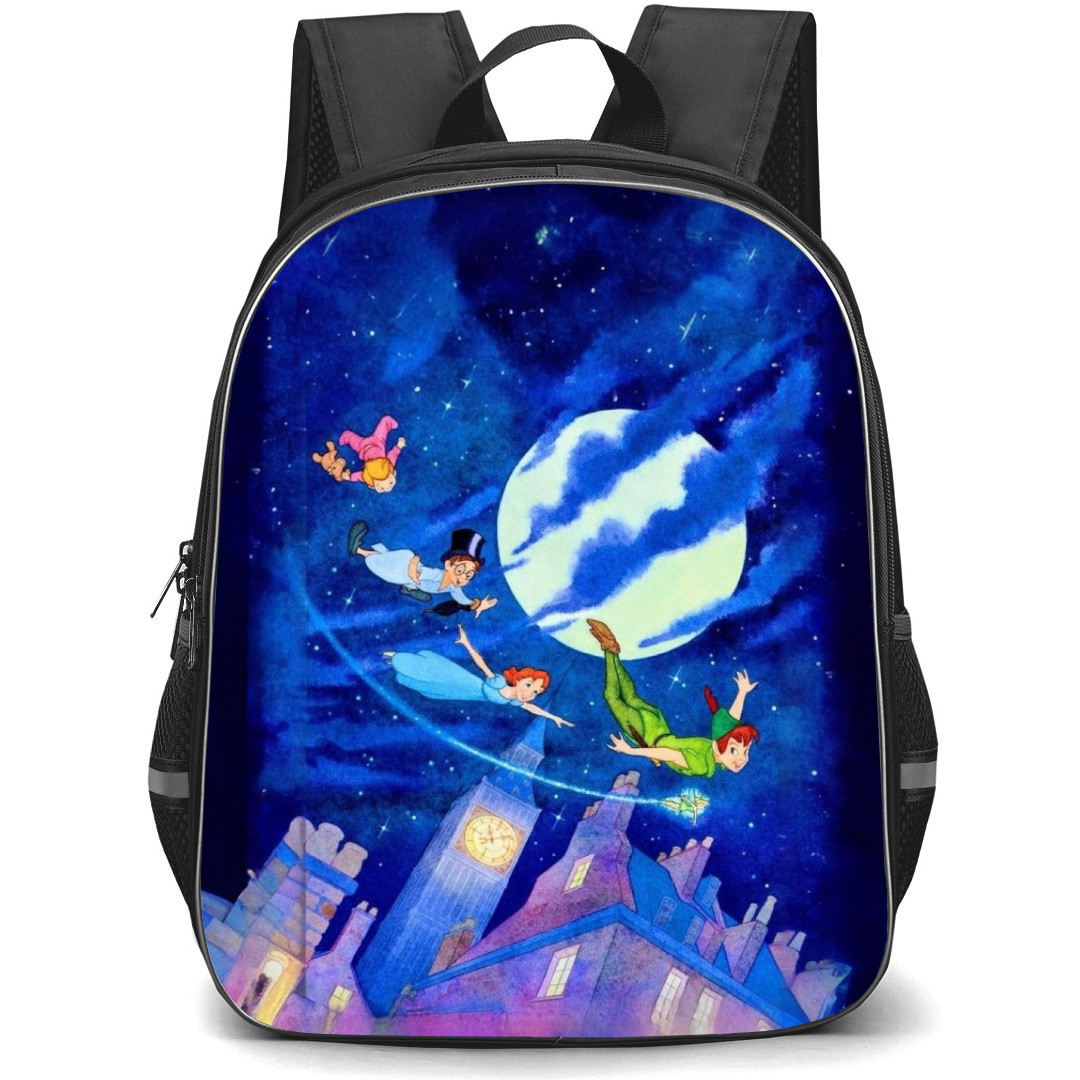 Peter Pan Backpack School Bag StudentPack - Peter Pan Moonlight Over London Poster