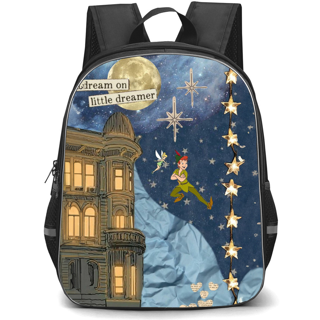 Peter Pan Backpack School Bag StudentPack - Peter Pan And Tinker Bell Dreaming Little Poster