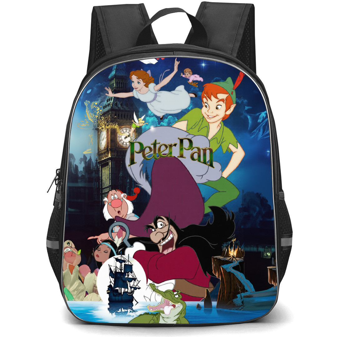 Peter Pan Backpack School Bag StudentPack - Peter Pan Shadows And Stardust Over London Poster