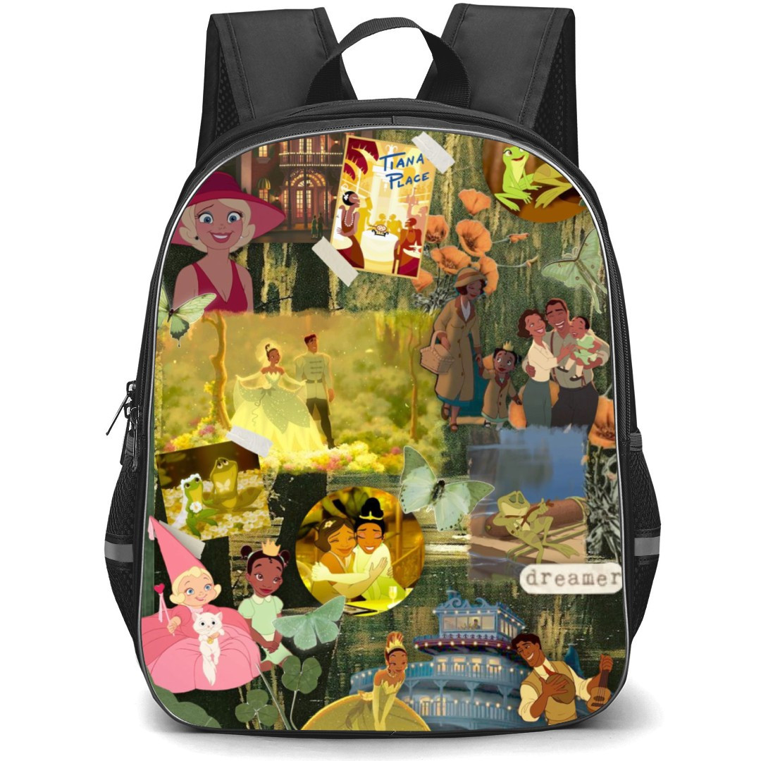 Disney The Princess And The Frog Backpack StudentPack - The Princess And The Frog Characters Collage