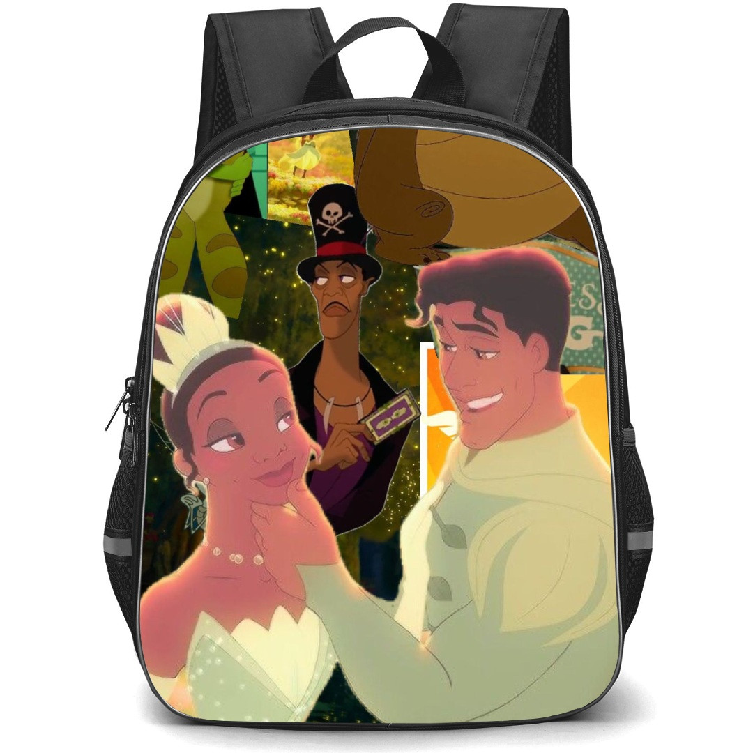 Disney The Princess And The Frog Backpack StudentPack - The Princess And The Frog Characters Portrait Collage