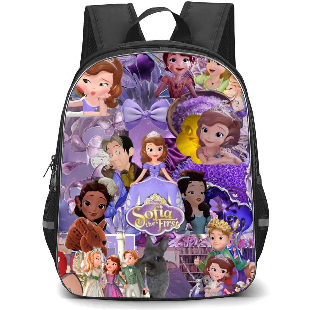 Sofia The First Princess Sofia Backpack School Bag StudentPack - Princess Sofia Characters Series Collage Poster