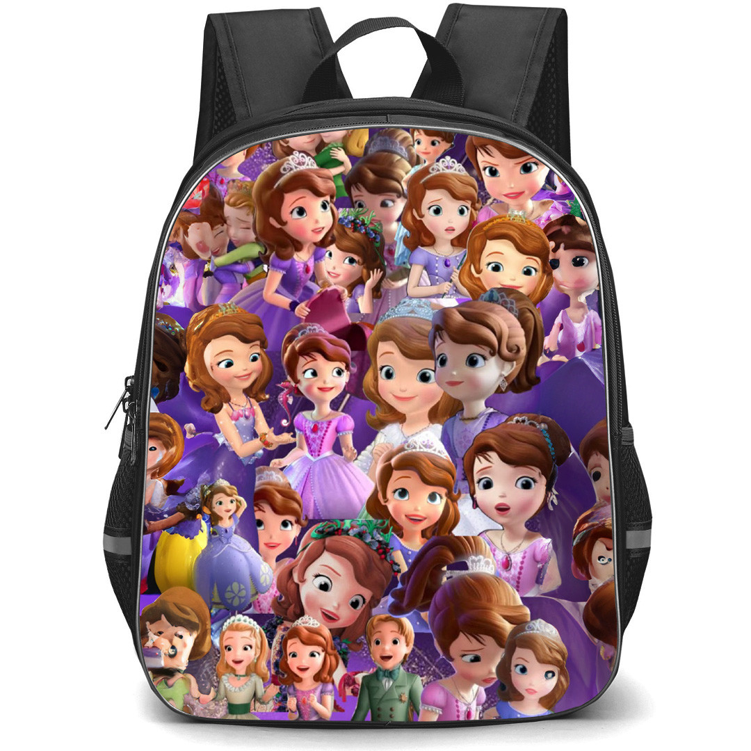 Sofia The First Princess Sofia Backpack School Bag StudentPack - Princess Sofia Happy Collage