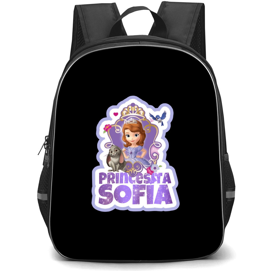 Sofia The First Princess Sofia Backpack School Bag StudentPack - Princess Sofia Smiling Rabbit And Bird Series Sticker