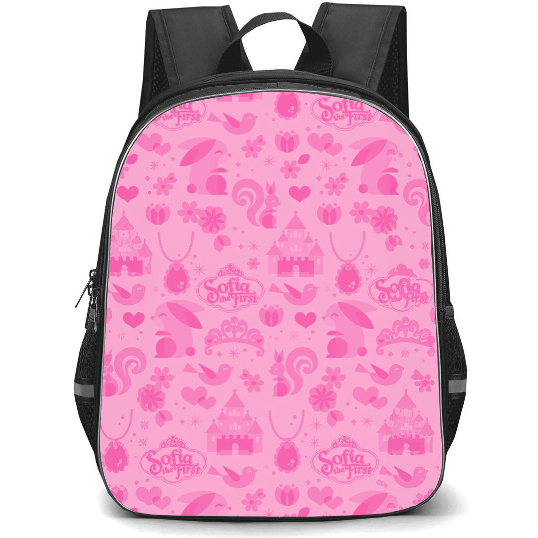 Sofia The First Backpack School Bag StudentPack - Sofia The First Symbol Pink Pattern