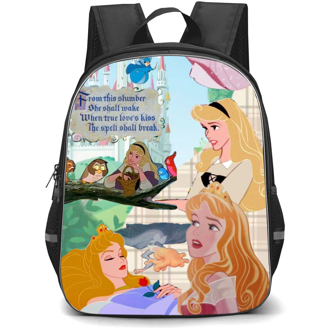 Disney Sleeping Beauty Aurora Backpack StudentPack - Sleeping Beauty Aurora Collage