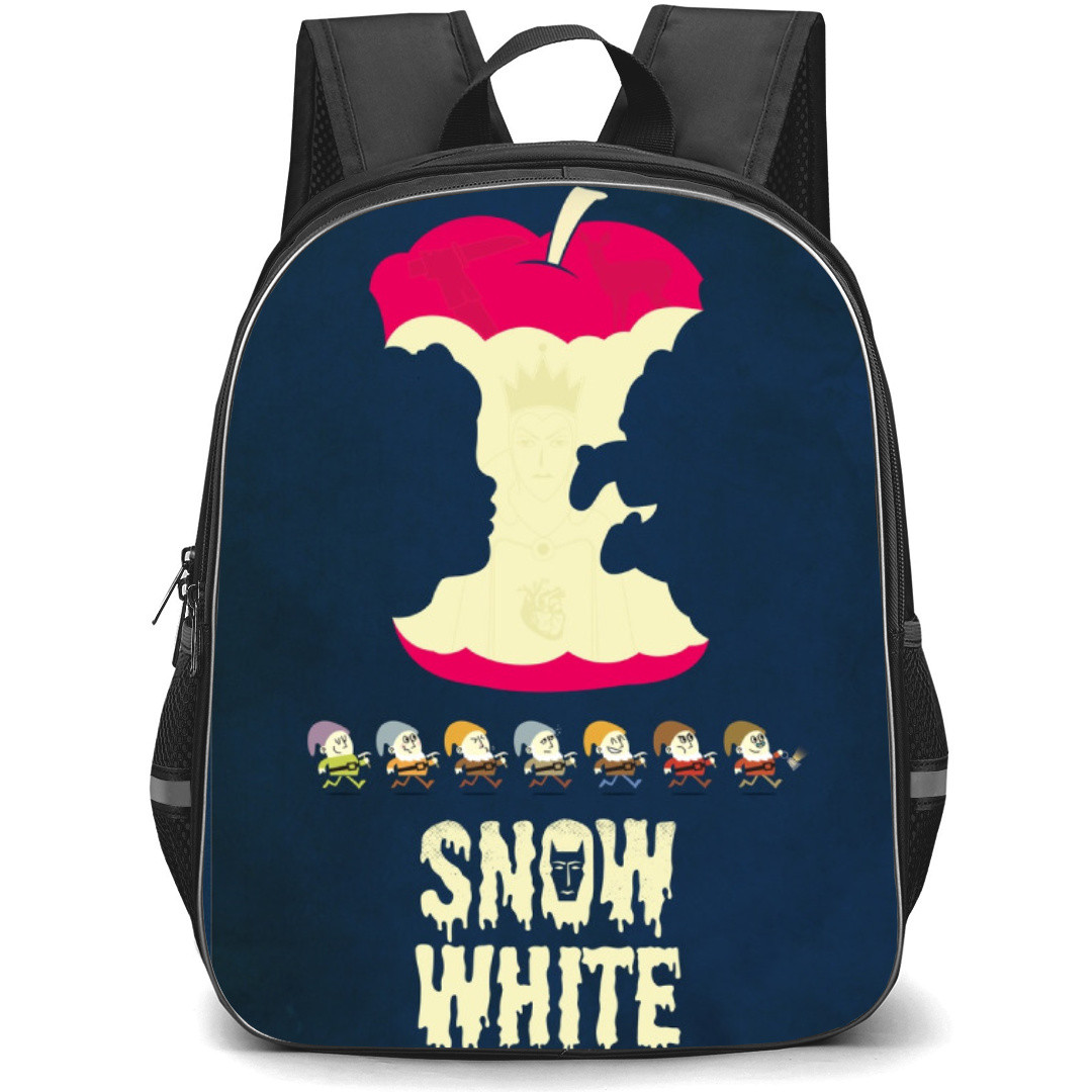 Snow White Backpack StudentPack - 7 Dwarfs Apple Illustration