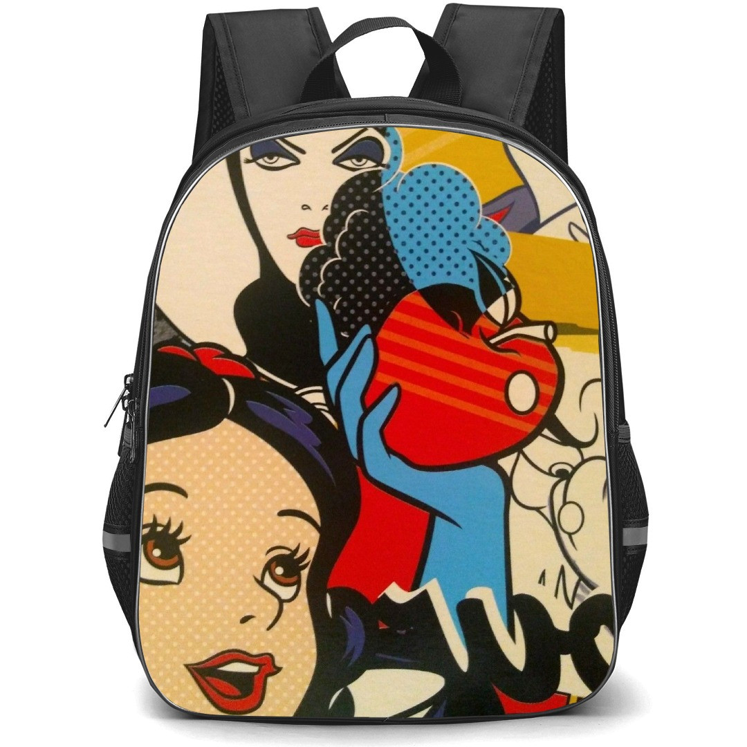 Disney Snow White Backpack StudentPack - Snow White Characters Collage Comic Art