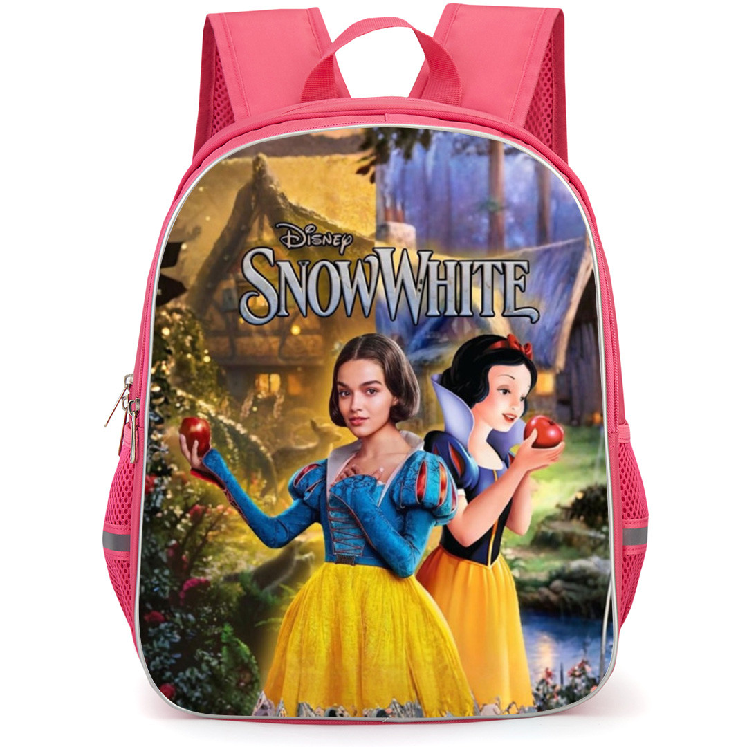 Snow White Backpack School Bag StudentPack - Live Action And Animated Collage Poster