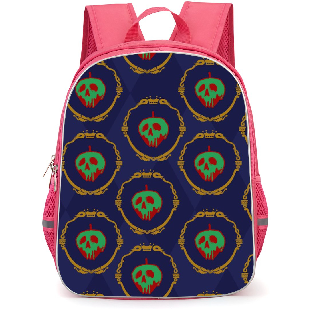 Snow White Backpack StudentPack - Skull Apple Pattern