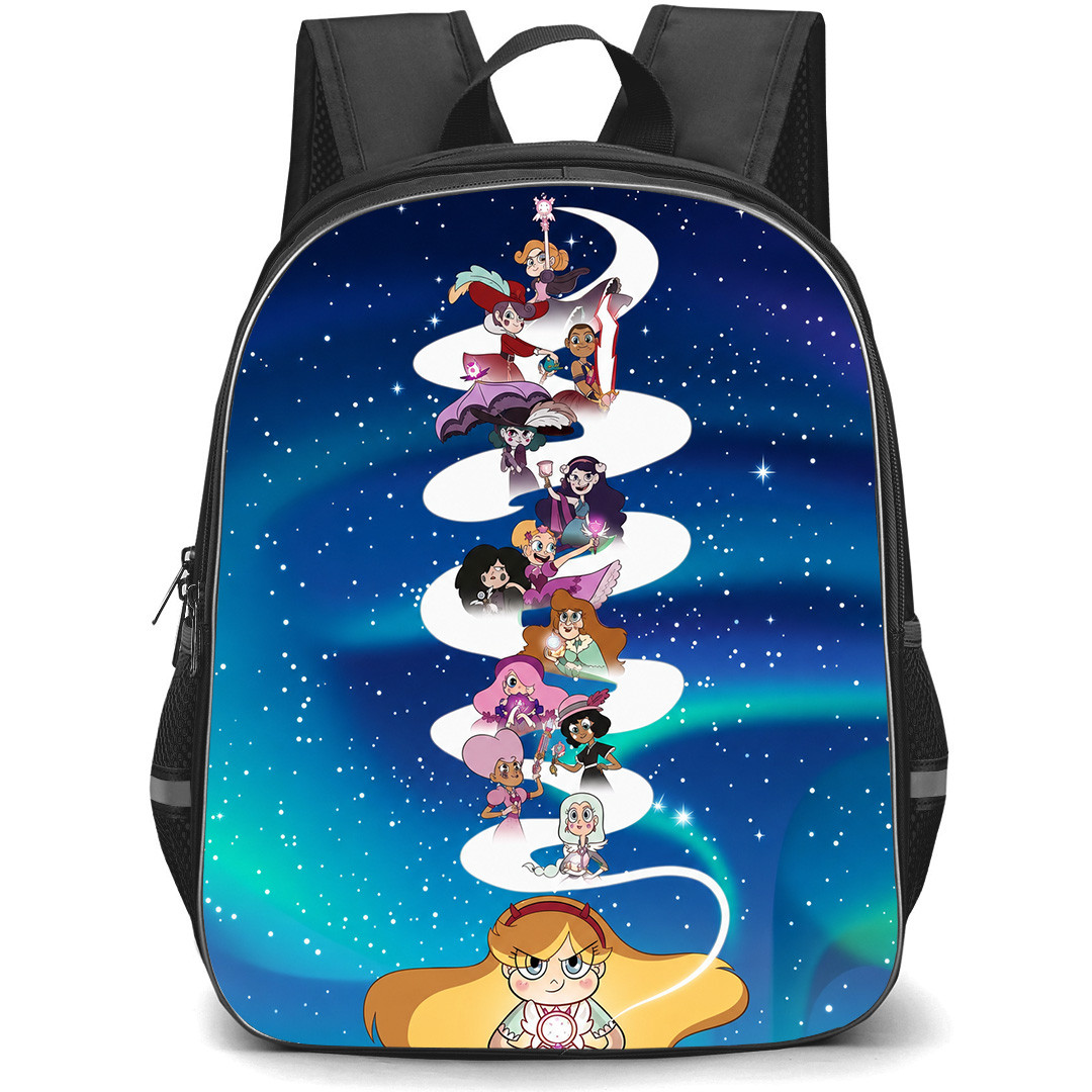 Star Vs The Forces of Evil Backpack School Bag StudentPack - Star Vs The Forces of Evil Female Characters Magic Poster