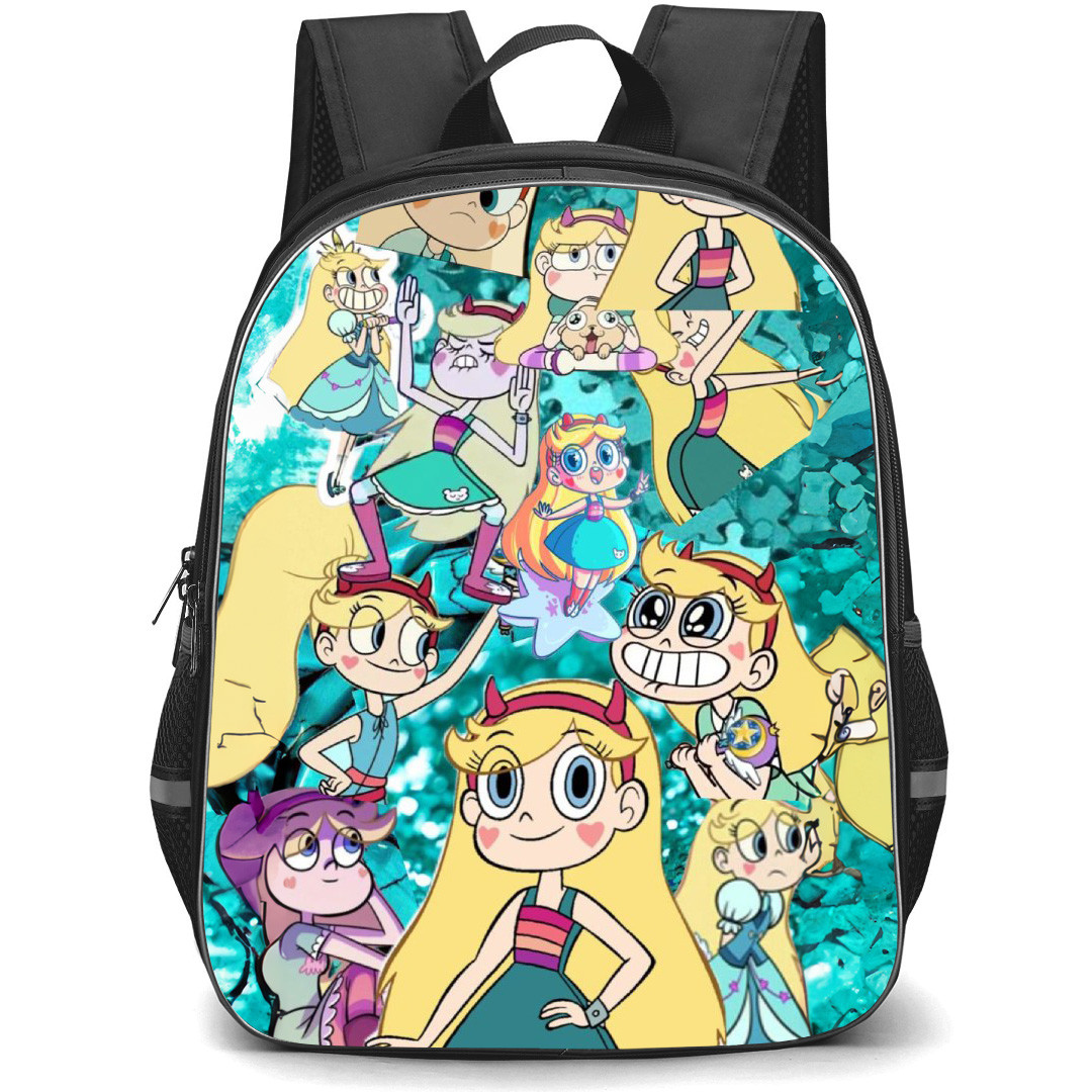 Star Vs The Forces of Evil Star Butterfly Backpack School Bag StudentPack - Star Butterfly Different Mood Collage Poster