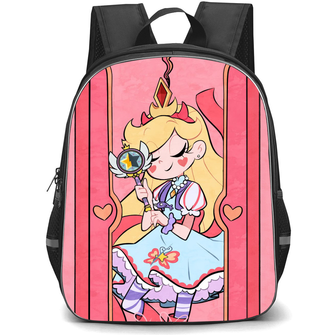 Star Vs The Forces of Evil Star Butterfly Backpack School Bag StudentPack - Star Butterfly Holding Wand Frame Portrait