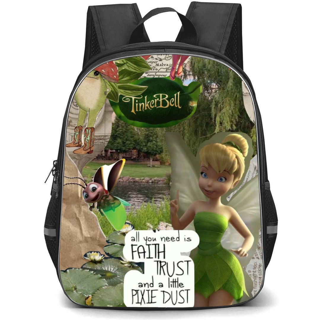 Disney Tinker Bell Backpack StudentPack - Tinker Bell Characters Collage