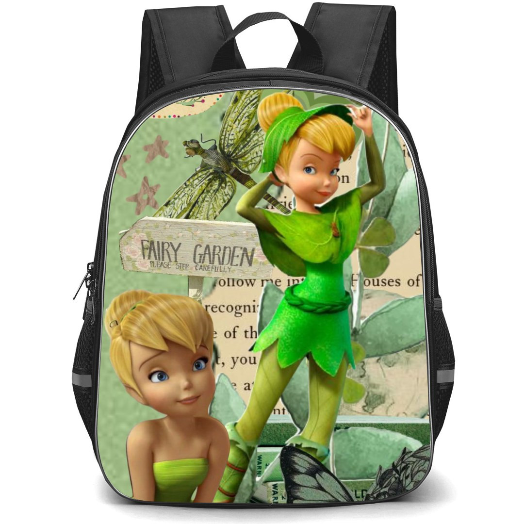 Disney Tinker Bell Backpack StudentPack - Tinker Bell Fairy Garden Collage
