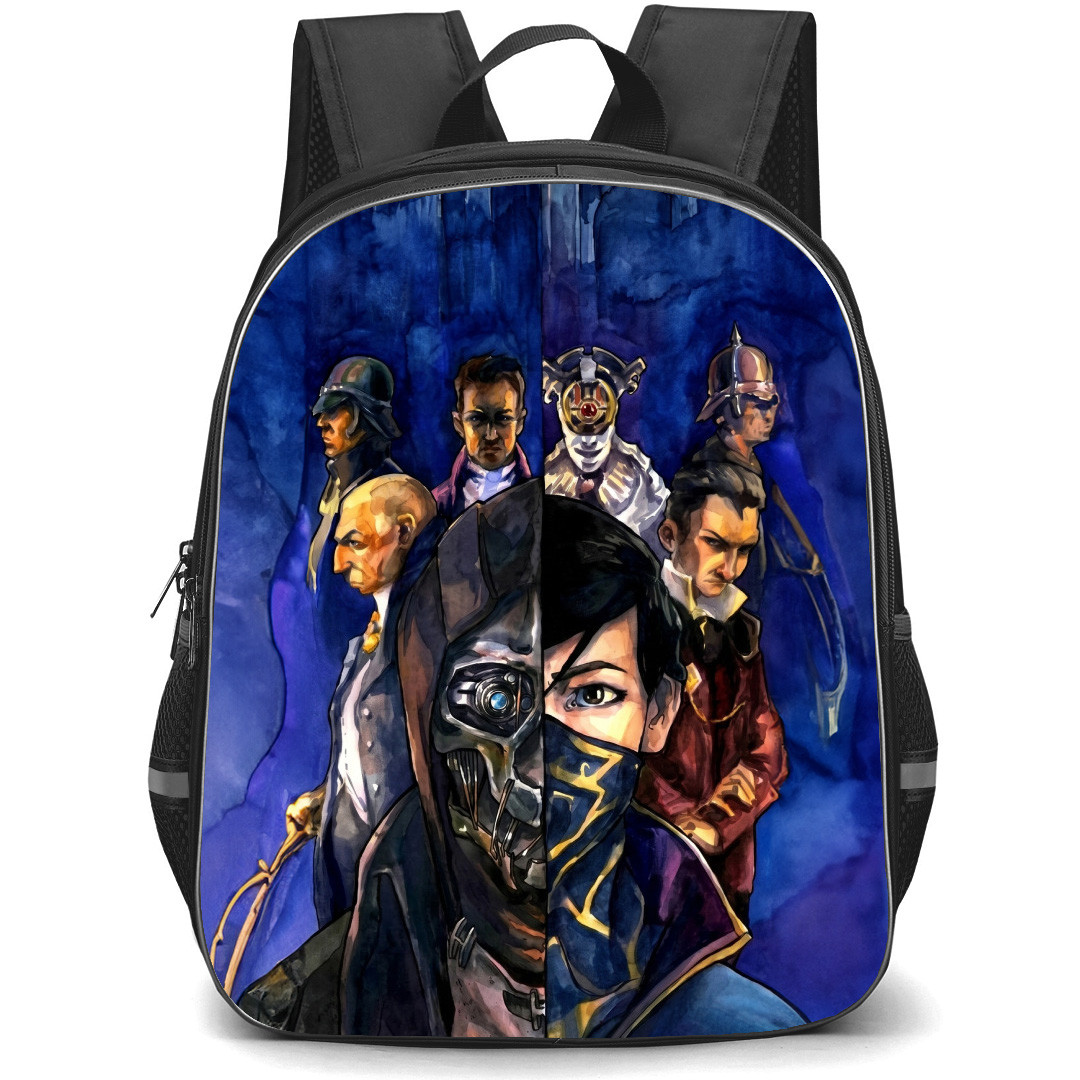 Dishonored Backpack School Bag StudentPack - Dishonored Characters Fierce Brush Art Poster