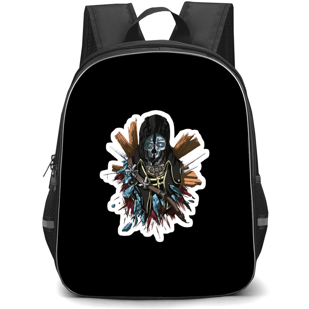 Dishonored Corvo Attano Backpack School Bag StudentPack - Corvo Attano Splatter Avatar Sticker