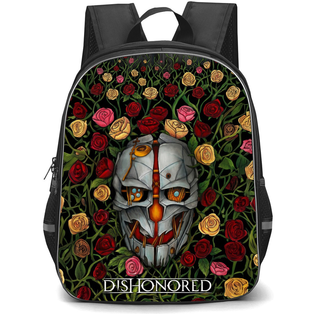 Dishonored Backpack School Bag StudentPack - Dishonored Floral Mask Poster