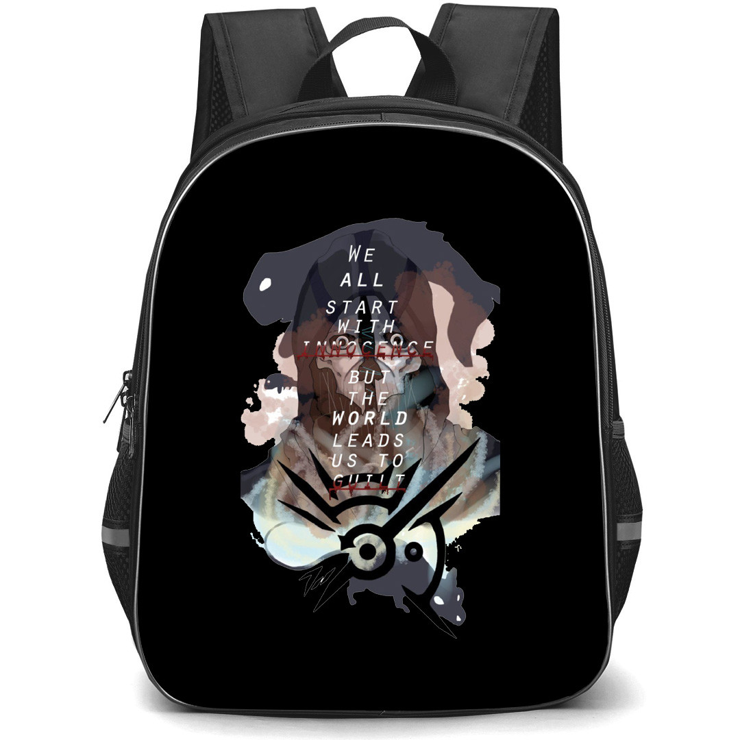 Dishonored Backpack School Bag StudentPack - Dishonored We All Start With Innocence Splatter Art Poster