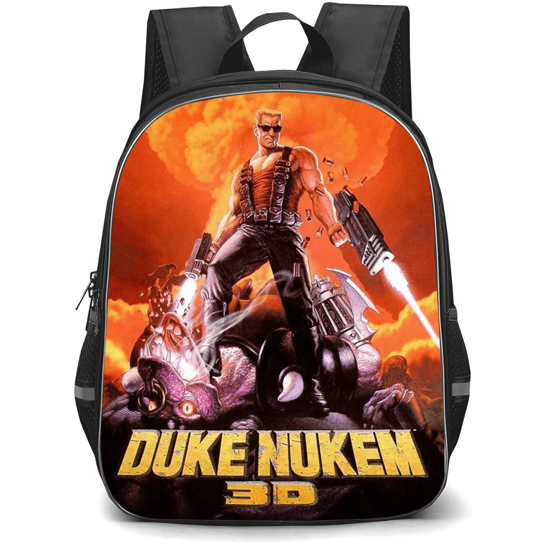 Duke Nukem Backpack School Bag StudentPack - Duke Nukem Game Battle King Cover Art