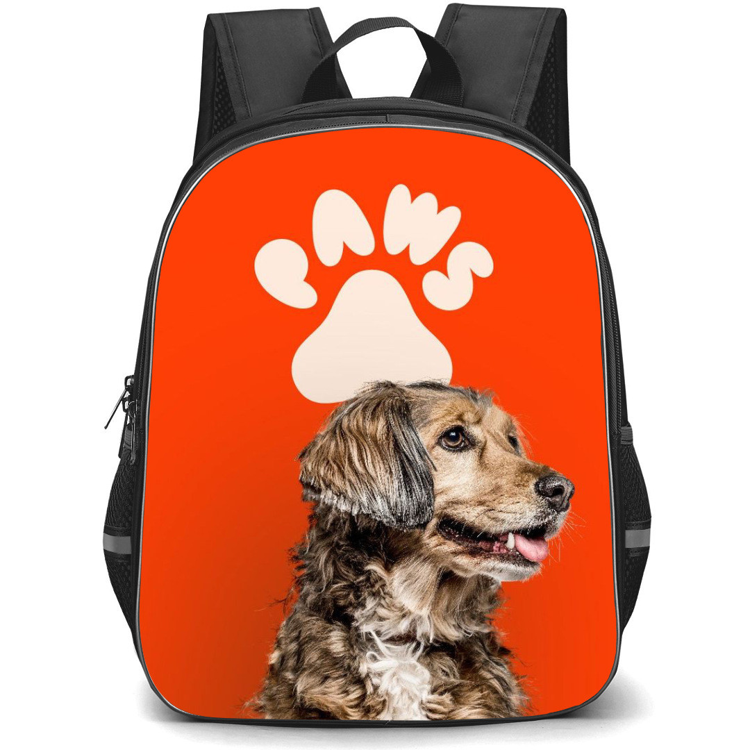 Cocker Spaniel Dog Backpack StudentPack - Cocker Spaniel Dog Side Portrait On Red Background
