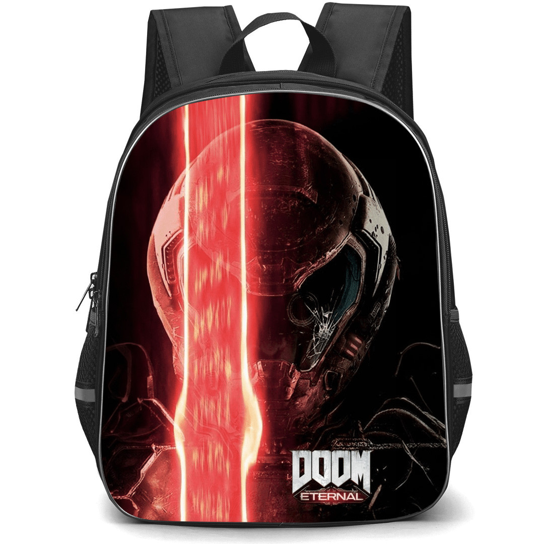 Doom Eternal Backpack School Bag StudentPack - Doom Eternal Burning Blade Slayer Poster