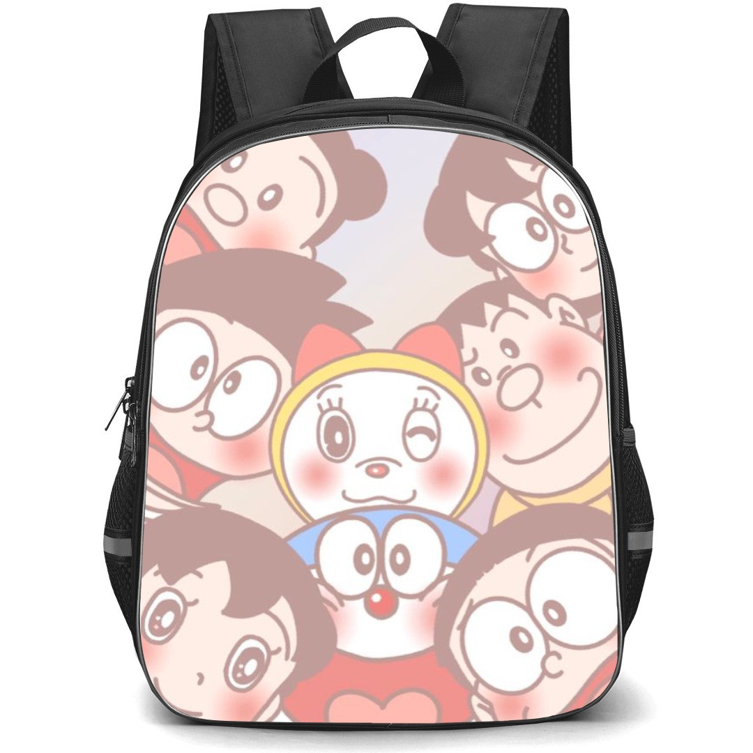 Doraemon School Backpack StudentPack - Characters Avatar Rainbow Background