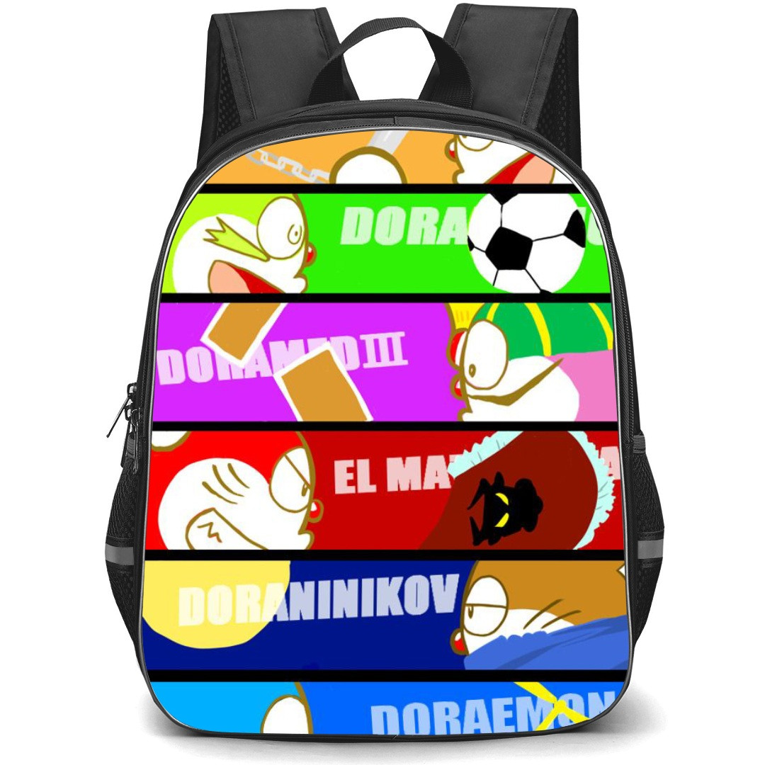 Doraemon School Backpack StudentPack - Characters Side Portrait Names